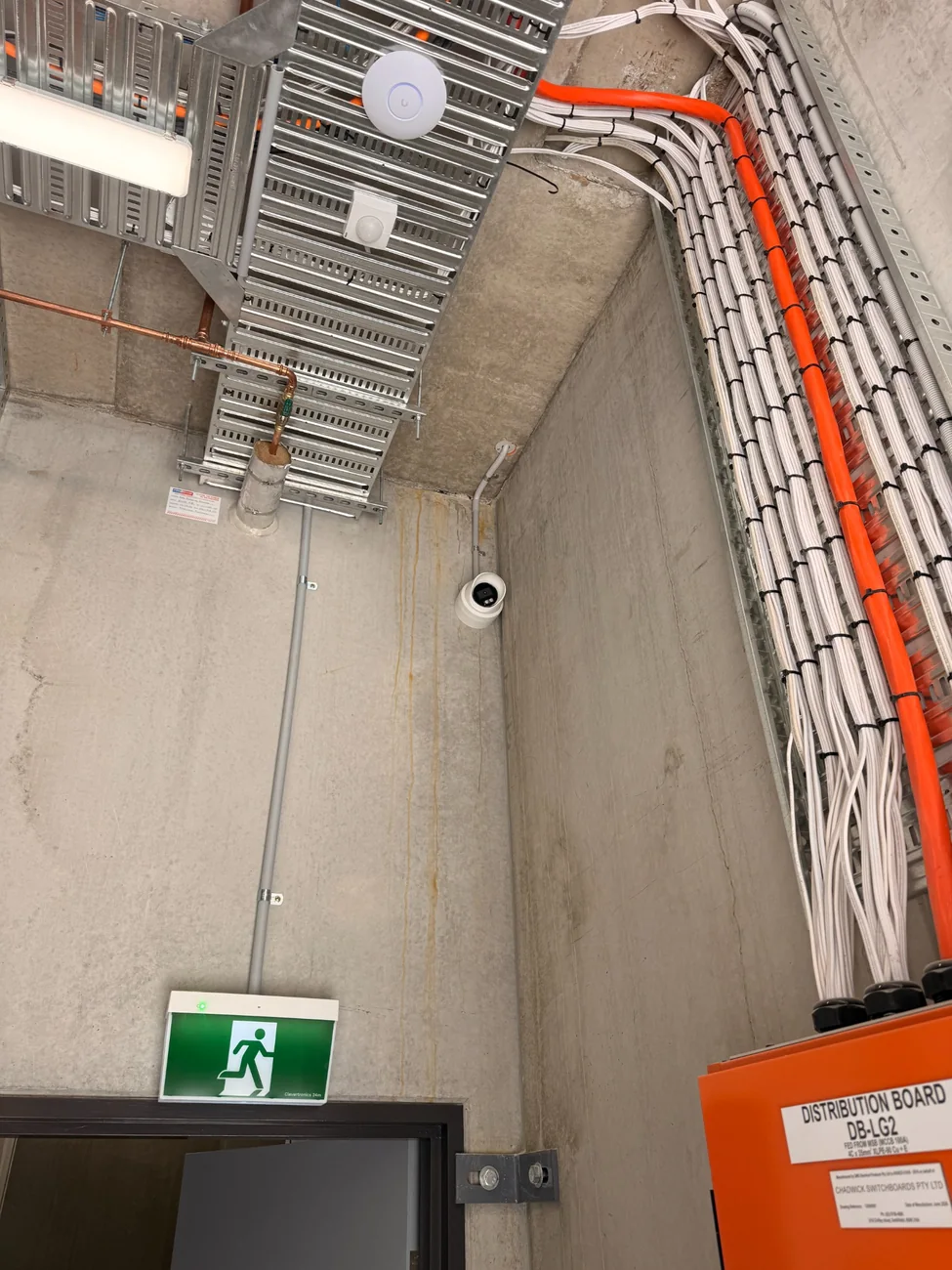 Commercial CCTV camera and network infrastructure